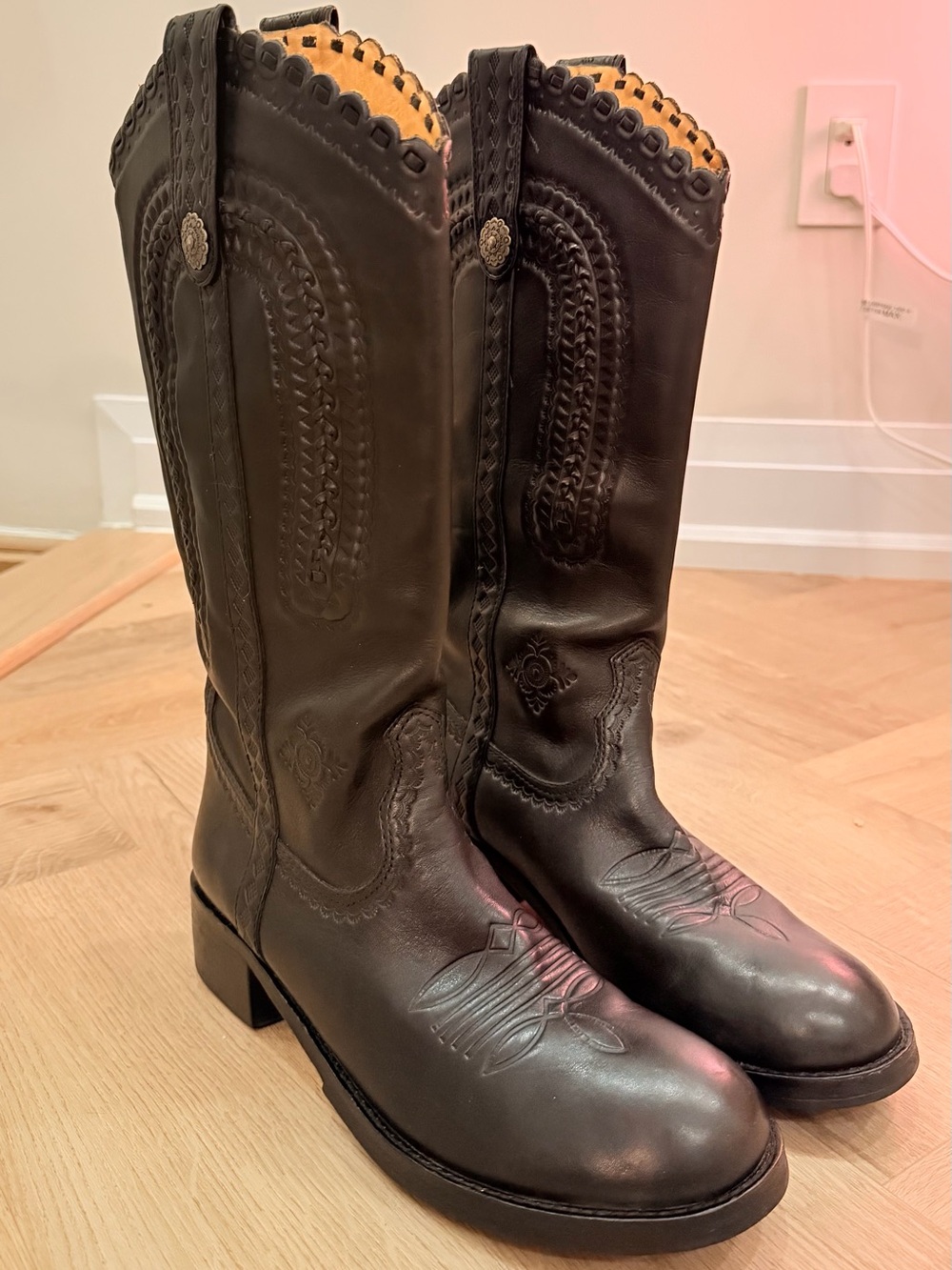 Ash “Brando” Leather Cowboy Boots